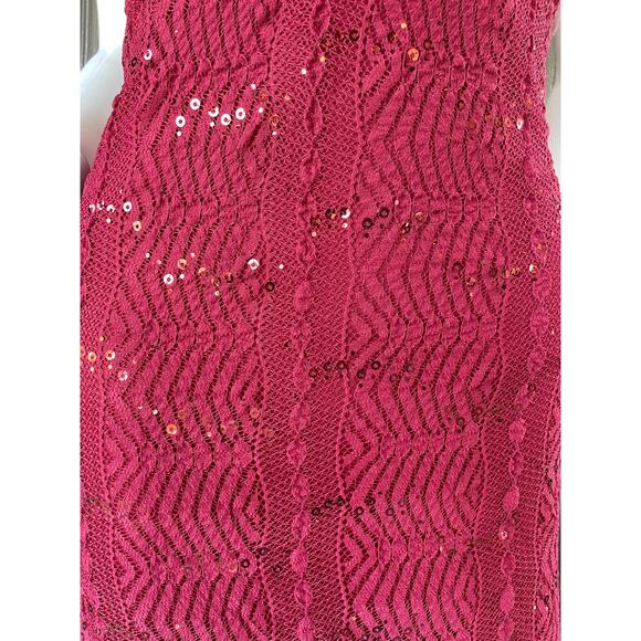 🔥Yellow Star Lace Sequins Strapless Mermaid Dress Burgundy Evening Party Dress - Picture 7 of 13